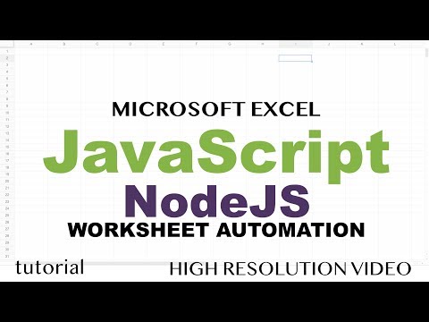 Excel Macros with JavaScript Node JS Read Excel File to JSON Modify Write Back to Excel