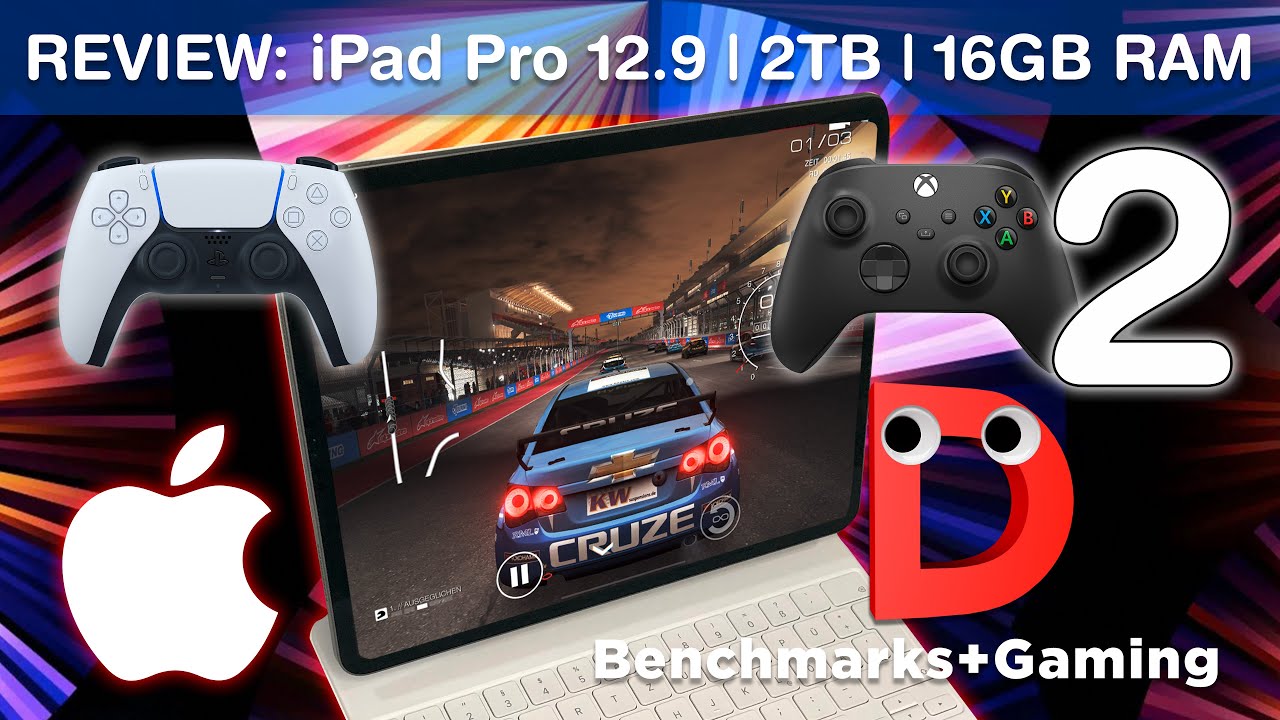 Benchmarks & Gaming with the M1 iPad Pro 12.9" 2TB 16GB RAM | Review Part 2 | PS5 & Xbox controller