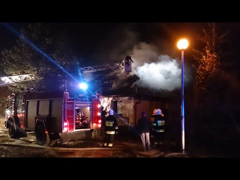 Pruszowice-  pożar domu (22.01.16)