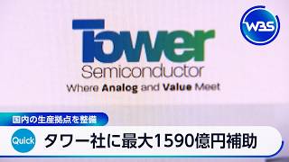 タワー社に最大1590億円補助 国内の生産拠点を整備【WBS】