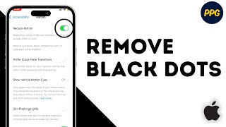 How to remove black dots on iPhone 