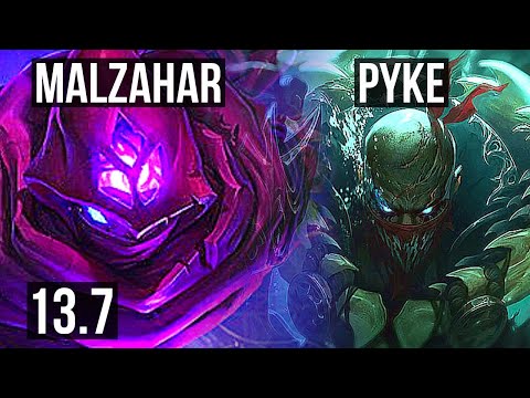 MALZ & Ez vs PYKE & Cassio (SUP) | 3.6M mastery, 1300+ games, 6/3/10 | KR Master | 13.7