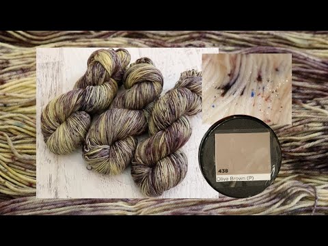 Dyepot Weekly #242 Speckling Yarn with Dharma Olive Brown Acid Dye - How does it break?