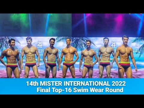 Top 16 Swimwear Round 14th Mister International 2022 . Grand Finals