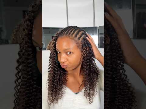 This is the flattest crochet hair I’ve ever used 🤩 #crochet #humanhair #protectivestyles