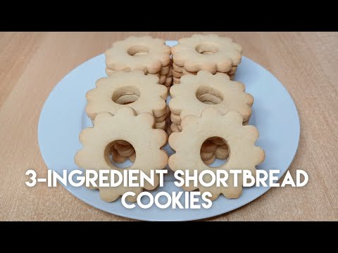 3-Ingredient Shortbread Cookies | Easy and Delicious Shortbread Cookies | Akudo's Kitchen 