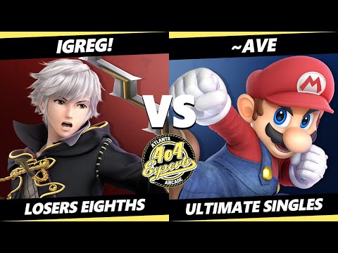 4o4 Smash Night 60 Top 8 - iGreg! (Robin) Vs. Ave~ (Mario) SSBU Ultimate Tournament