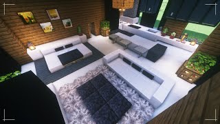 【マインクラフト】おしゃれでモダンな内装の作り方【Minecraft】How to build a modern interior【マイクラ建築】