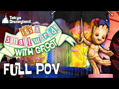 “it’s a small world” with Groot - Marvel Ride POV - Tokyo Disneyland