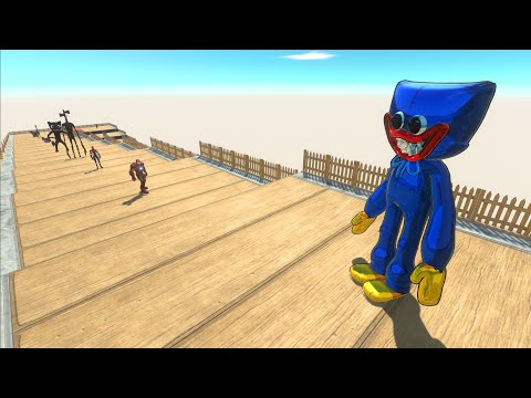 POPPY PLAYTIME DEATH RUN - Animal Revolt Battle Simulator