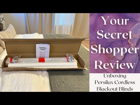 Unboxing the Persilux Custom Blackout Blinds