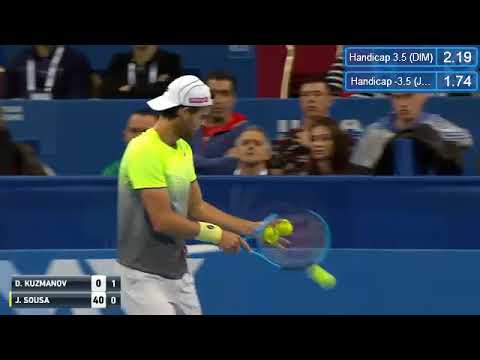 Dimitar Kuzmanov (WC, №340) - Joao Souza 6-7(6), 1-6 DiemaXtra Sofia Open (R32) 05.02.2018.