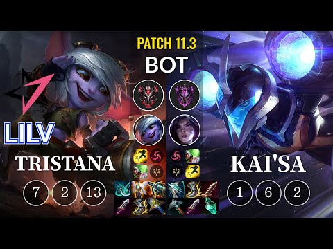 JT Lilv Tristana vs Kai'Sa Bot - KR Patch 11.3