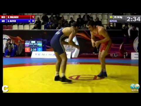 GGP2013 / MALIKOV Kamal (RUS) - ALIYEV Ashraf (AZE) - FS 74 kg repechage match