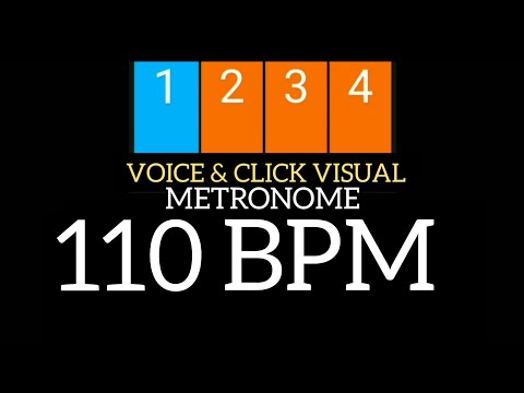 110 BPM - Metronome Voice & Visual Click