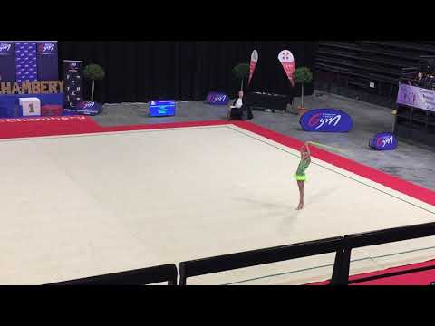 Maelys Laporte corde - Nat A 12-13 ans - France Chambéry 2019