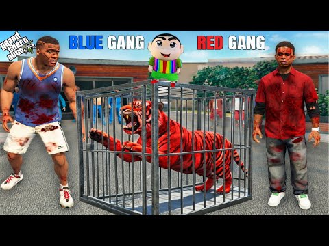 Franklin Catches Rare Red Bengal Tiger in GTA 5  😱 | Tiger Challenge Story