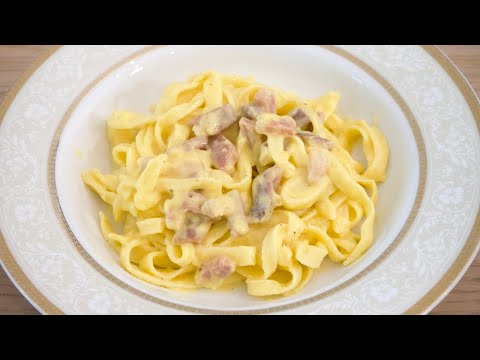 FETTUCCINE ALLA PAPALINA: La ricetta originale romana dalla storia interessantissima