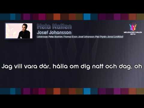 Josef Johansson - "Hela Natten" (on screen lyrics)