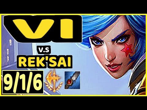 NIGHTBLUE3 (VI) vs REK'SAI - 9/1/6 KDA JUNGLE GAMEPLAY - NA Ranked DIAMOND