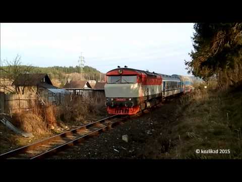 [Příbram] 749 006-3 a 754 008-1 nasazení na rychlících na trati 200