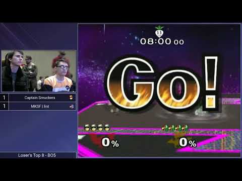 CT GamerCon 2 SSBM - Captain Smuckers (C. Falcon) vs. MKSF | lint (Falco) - Melee LR4
