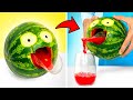 Let's Make Cool Watermelon Juice With Twist Of Fun 🍉🌈