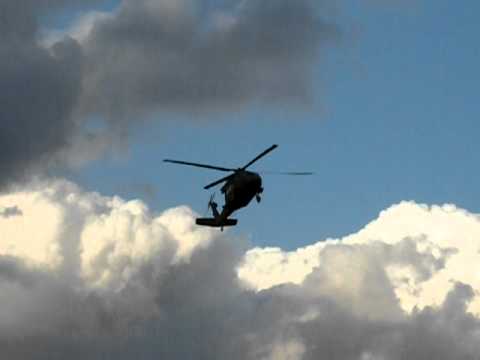 UH 60 Blackhawk landing at K-16