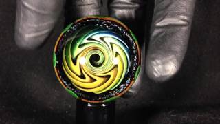 Gold and silver sparkle spiral