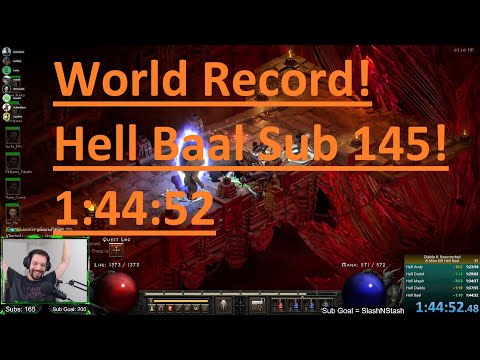 World Record with MrLlamaSC! 8-Man! Sub 145! - Diablo 2 Resurrected