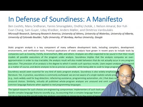Read a paper: In Defense of Soundiness
