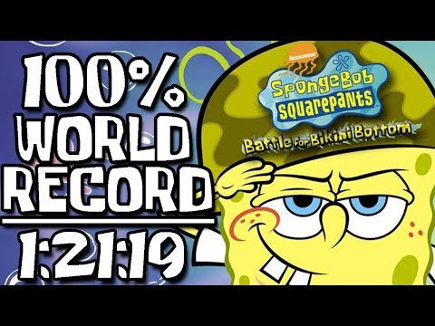 SpongeBob SquarePants: Battle for Bikini Bottom 100% Speedrun in 1:21:19 (WR on 8/21/2019)