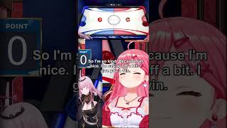 Kind shinigami lets miko win  #hololive #vtuber #sakuramiko #moricalliope