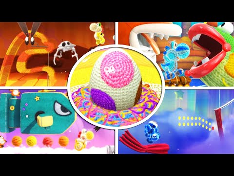 Yoshi's Woolly World - All Special Levels - No Damage 100% Walkthrough