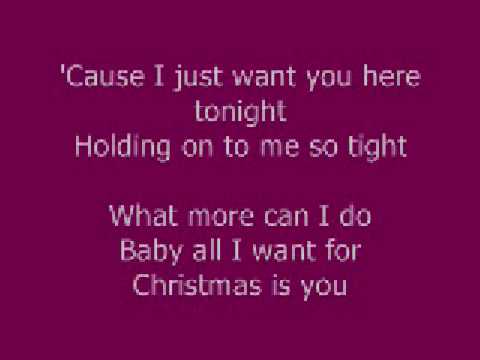 Mariah carey all i want for christmas is you lyric