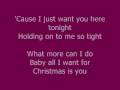 All I want for christmas is you (lyrics) 