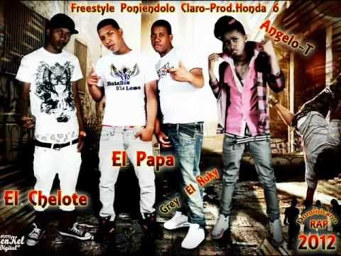 Angelo-T y El Chelote  FT Grey y el Papa-Poniendo Claro (Freestyle  2012 Www.UrbanoRD23.NET)