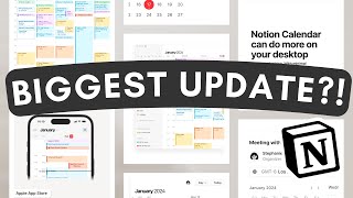 BIGGEST UPDATE YET?! Notion Calendar App 2024