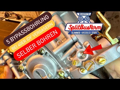 5. Bypassbohrung an einem 40er IDF Vergaser selber bohren