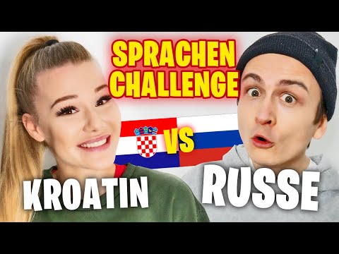 Language CHALLENGE with FITNESS MODEL (Kim Lamarin) | Croatian vs. Russian