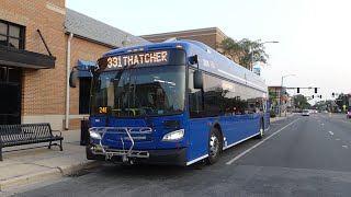 RTA Pace Bus: 2020 New Flyer XD40 Xcelsior Route 331 Bus #20439 at LaGrange Road