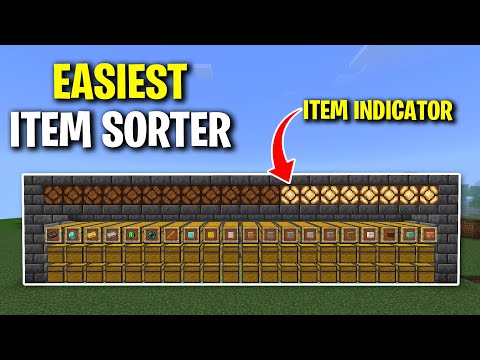 Easiest ITEM SORTER for Minecraft Bedrock 1.21