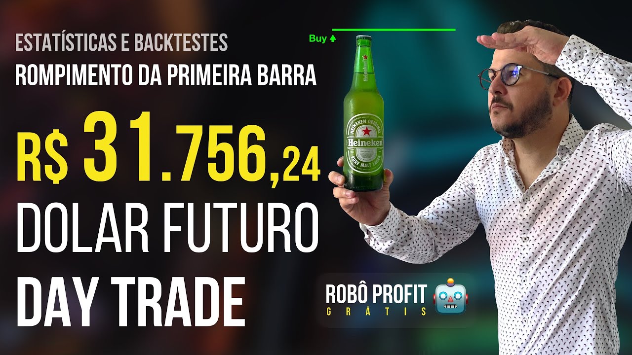 Day Trade ROMPIMENTO PRIMEIRA BARRA - Realmente funciona? ESTATÍSTICAS, BACKTESTES E ROBÔ GRÁTIS