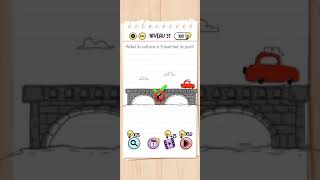 Brain test niveau 31 - Aidez la voiture à traverser le pont