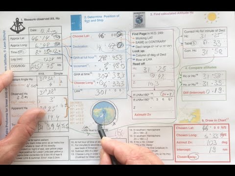 Celestial Exercise for Part 8: First Sight Reduction