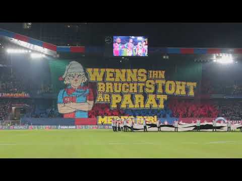 FCB-ManUtd: Unglaublicher Support der FC-Basel-Fans! - 23.11.2017