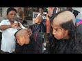 Little Girl Bald Head Transformation Village Barber Scalp Care Head Shave For Little Girl ️gundu