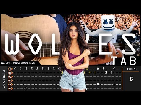 Selena Gomez, Marshmello - WOLVES - Cover (Fingerstyle Cover) + TAB Tutorial (Lesson)