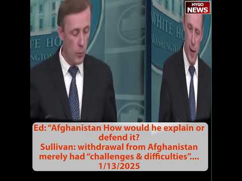 Sullivan Calls Afghanistan Withdrawal Merely 'Challenges and Difficulties'; Names AI as Top Geopolitical Threat