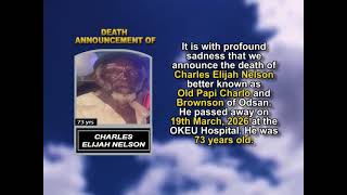 Charles Elijah Nelson ~ Short Obituary